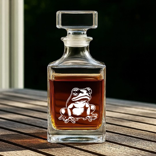 Frog Amphibian Toad Whiskey Decanters
