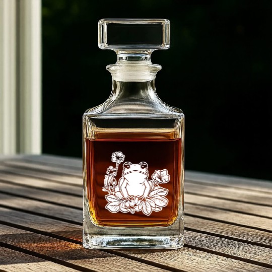 Frog Amphibian Toad Whiskey Decanters