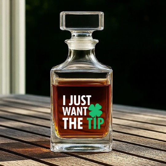 Bartender St Patric Day Just The Tip For Whiskey Decanters
