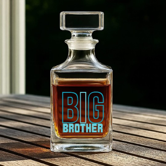 BIG BROTHER,Brother Baby Gift,Cute Big Brother Whiskey Decanters