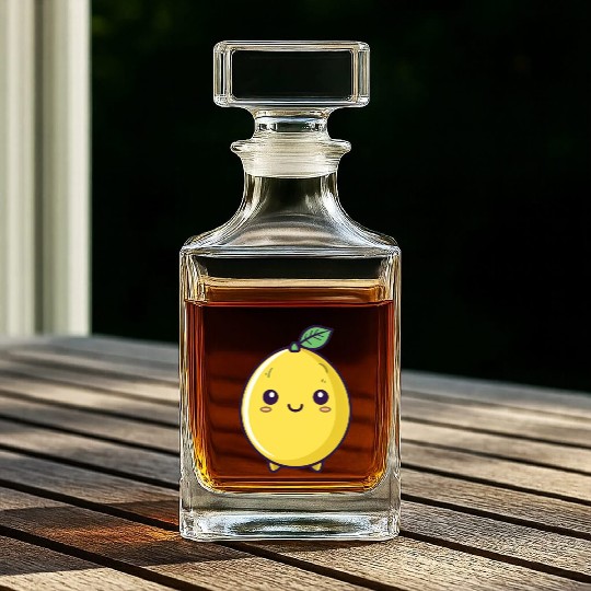 Cute wholesome lemon Whiskey Decanters