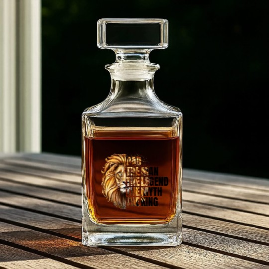 The Man the Legend Lion Whiskey Decanters