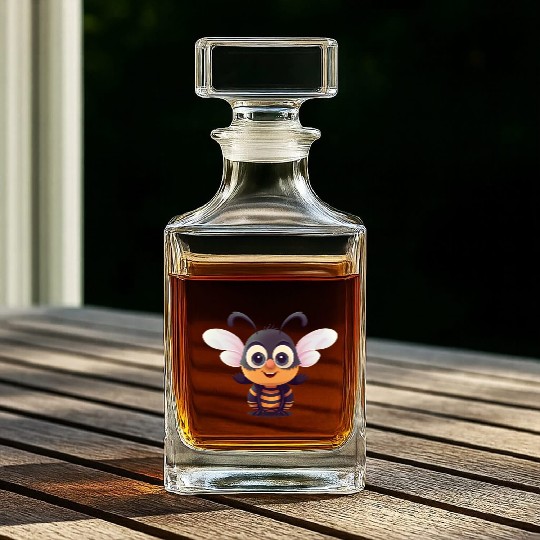 Cute Superhero Bee Bumblebee Wasp Whiskey Decanters