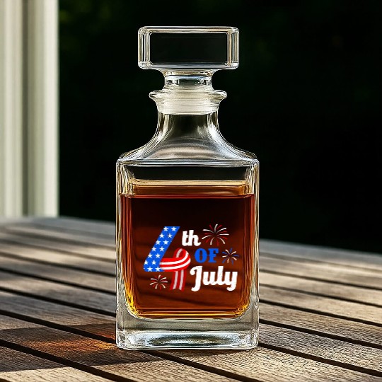4th July Independence Day Independent America Whiskey Decanters