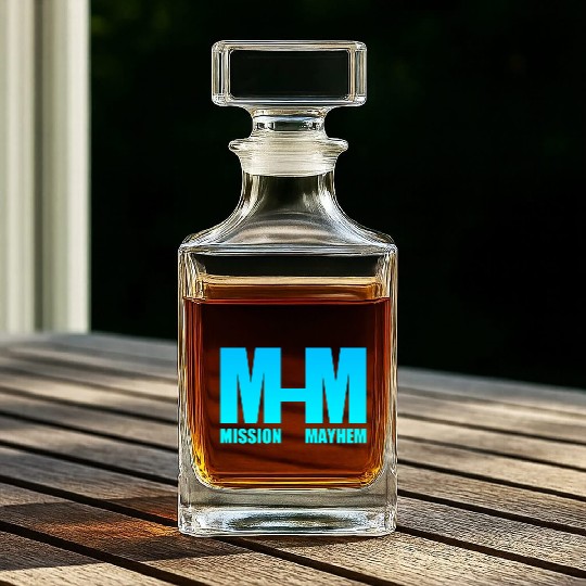 Mission Mayhem Whiskey Decanters