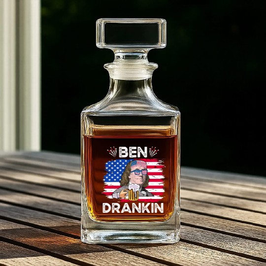 Ben Drankin US President Independence Day Whiskey Decanters