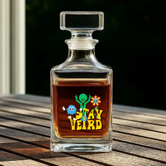 Stay Weird Whiskey Decanters
