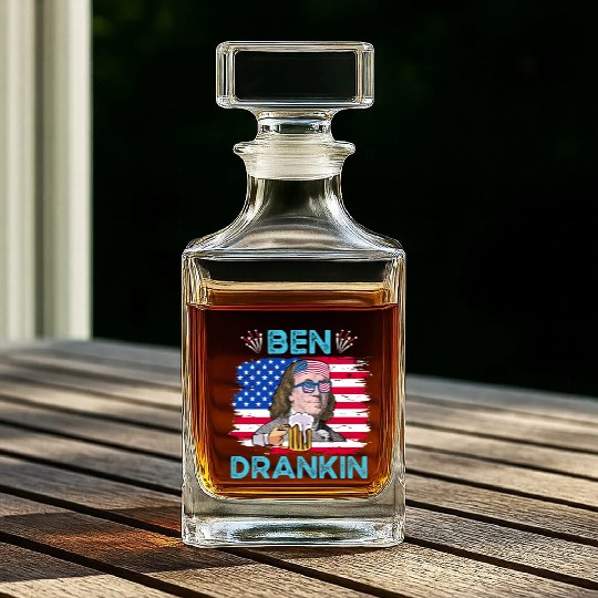 Ben Drankin US President Independence Day Whiskey Decanters