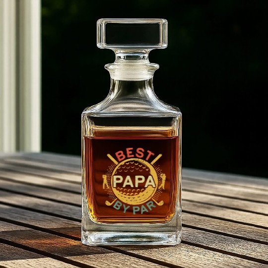 Best Papa By Par Whiskey Decanters Golf Lover Father's Day