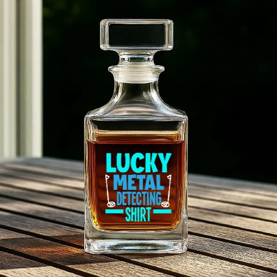 Lucky Metal Detecting Detectorist Metal Detecting Whiskey Decanters