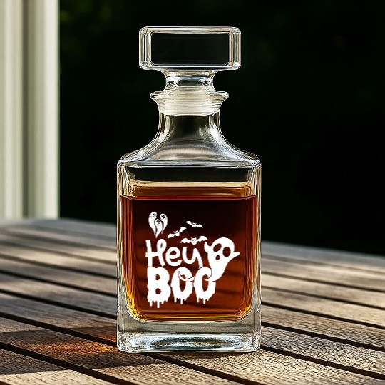 Hey Booo Spooky Ghost Whiskey Decanters