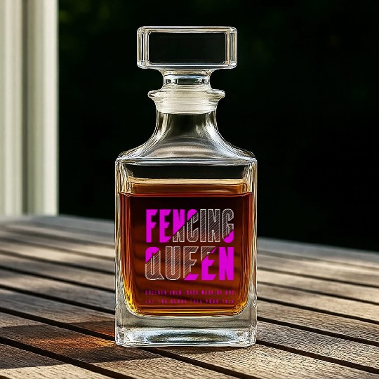 Fencing Queen Whiskey Decanters