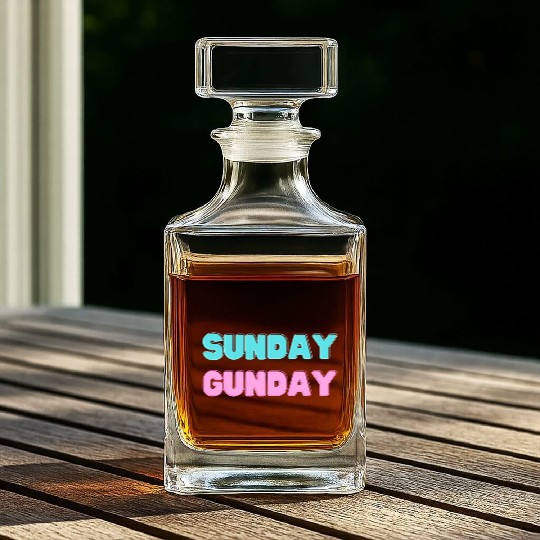 SUNDAY GUNDAY Whiskey Decanters