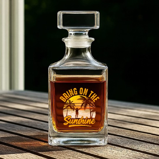 Bring on the sunshine Whiskey Decanters
