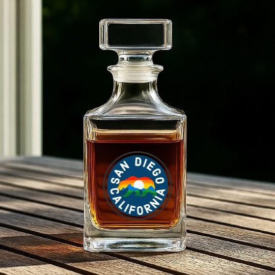 San Diego California Whiskey Decanters