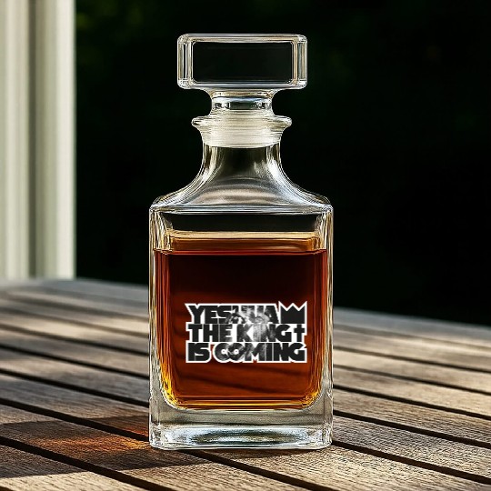 YESHUA THE KING IS COMING Whiskey Decanters