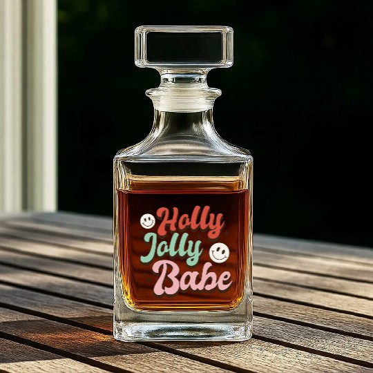 Holly Jolly Babe Whiskey Decanters