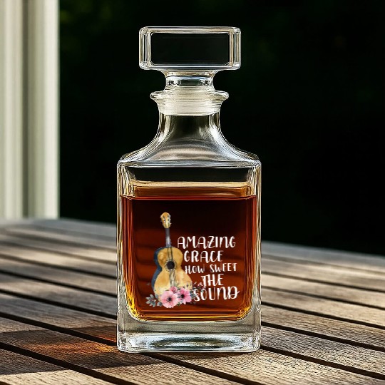 Amazing Grace How Sweet The Sound Whiskey Decanters