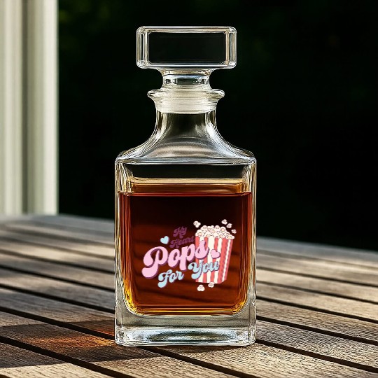 Retro Valentine nostalgia Whiskey Decanters