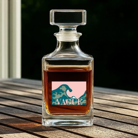 La Grande Vague The Great Wave Whiskey Decanters