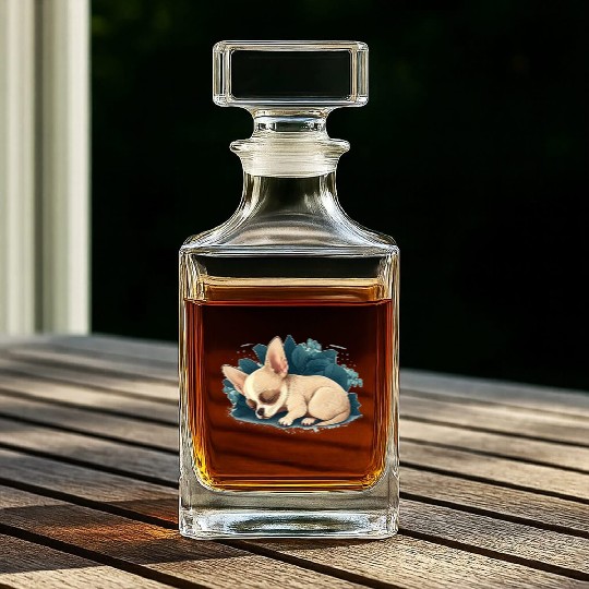 Chihuahua | Sunday Sleep Cute Dog Good Night Whiskey Decanters
