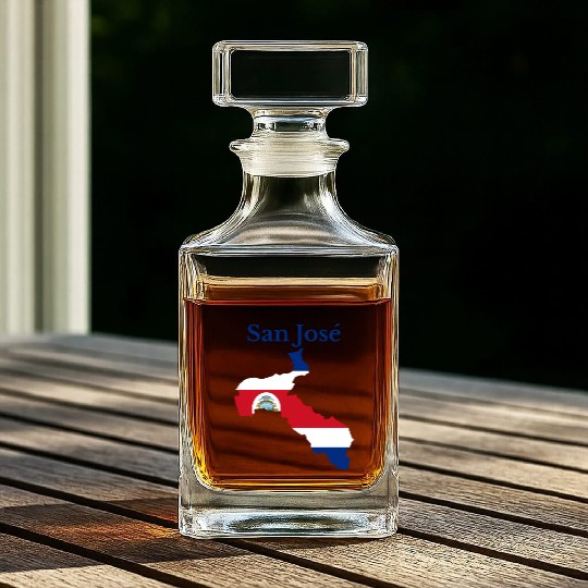 San Jose Province Costa Rica Whiskey Decanters