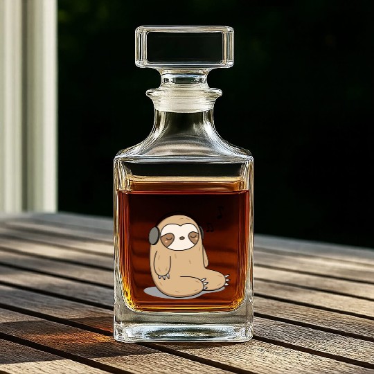 Music Sloth Whiskey Decanters