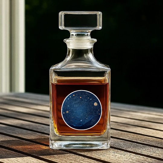 A Starry Night Whiskey Decanters
