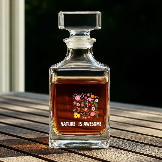 Wild flower Whiskey Decanters