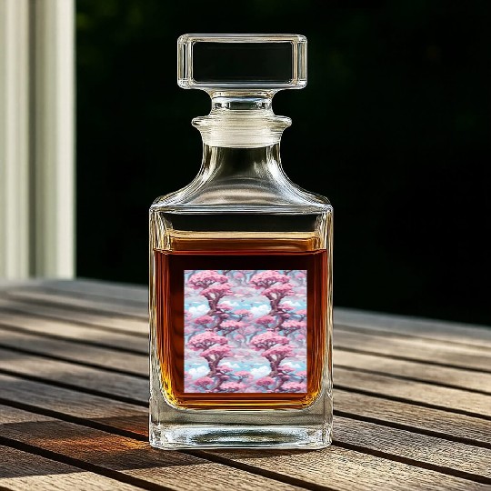 Anime Euphoria: Fantasy Cherry Blossom Dreamscape Whiskey Decanters