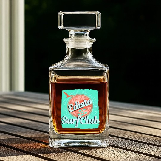 Edisto Beach South Carolina Family Vacation Surfer Whiskey Decanters