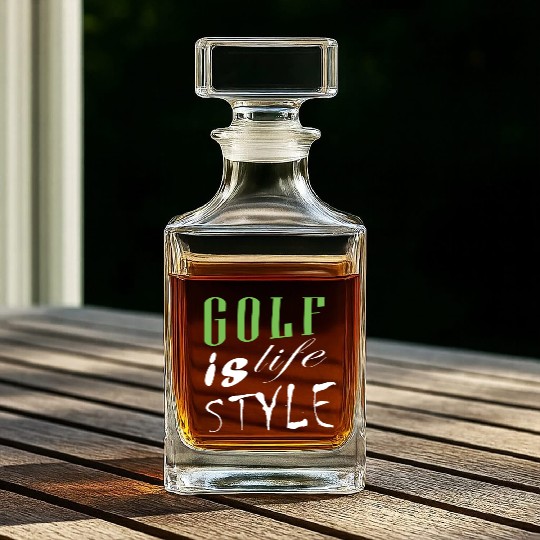 Golf Is Life Style Whiskey Decanters