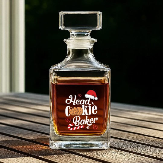 Head Cookie Baker Whiskey Decanters
