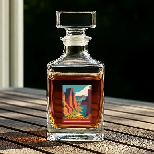 Grand Canyon National Park Arizonna Vintage Whiskey Decanters