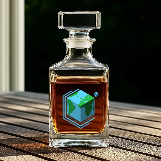 Cube Earth Community Whiskey Decanters