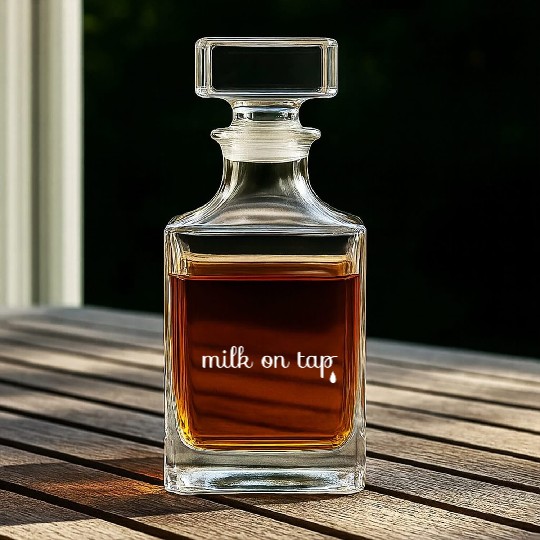 Milk On Tap Normalize Breastfeeding Mom Mama Whiskey Decanters