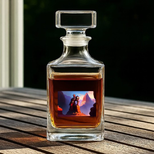 Khorne statue in the depths of the grand canyon Whiskey Decanters