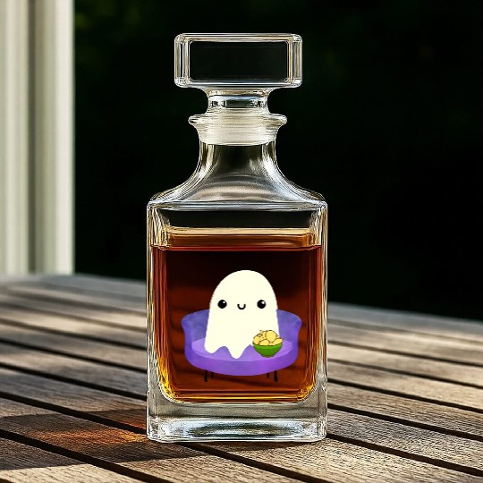 Couch Potato Ghost With Potato Chips Whiskey Decanters