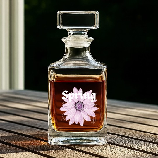 Spring, nature lovers Whiskey Decanters