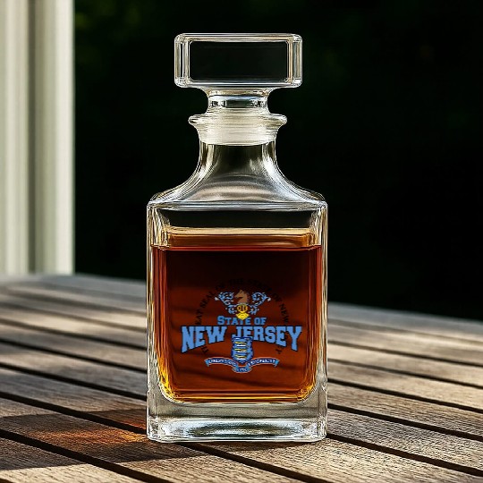 State of New Jersey Whiskey Decanters