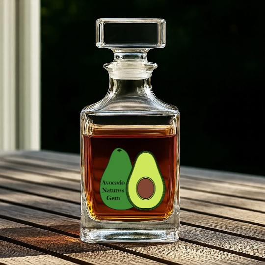 Avocado Nature s Gem Whiskey Decanters