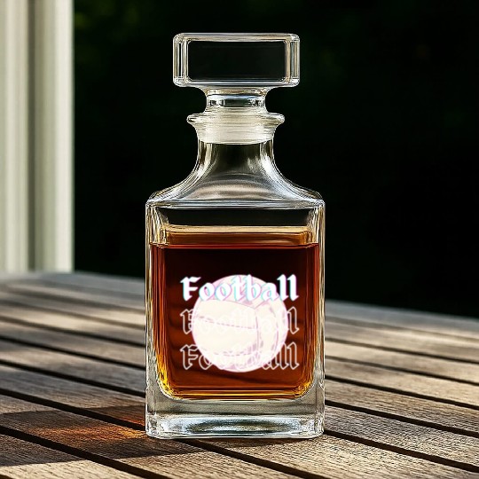 Football is life , sport lover Whiskey Decanters