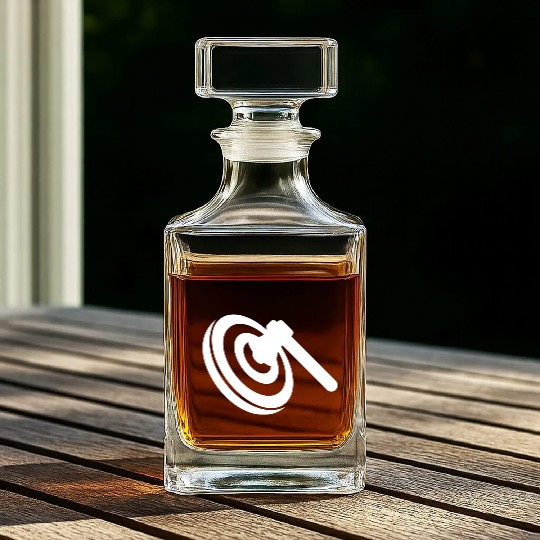 Axe Throwing Bullseye Target Hatchet Tomahawk Whiskey Decanters