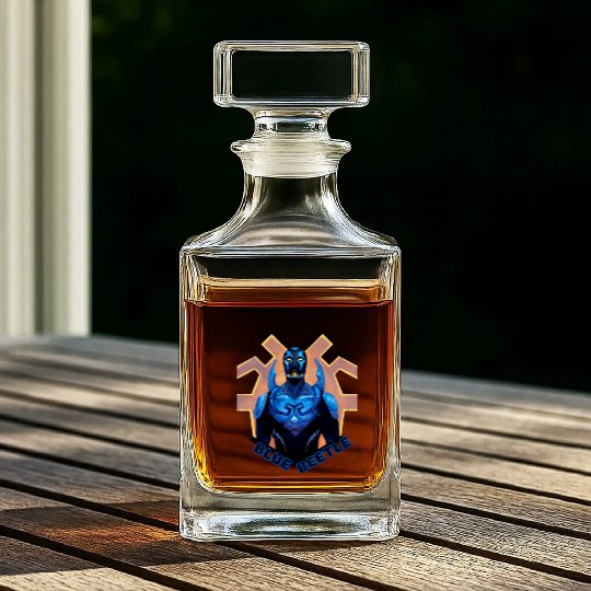 Blue Beetle Whiskey Decanters