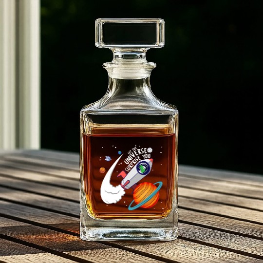 Let The Universe Surprise You Whiskey Decanters
