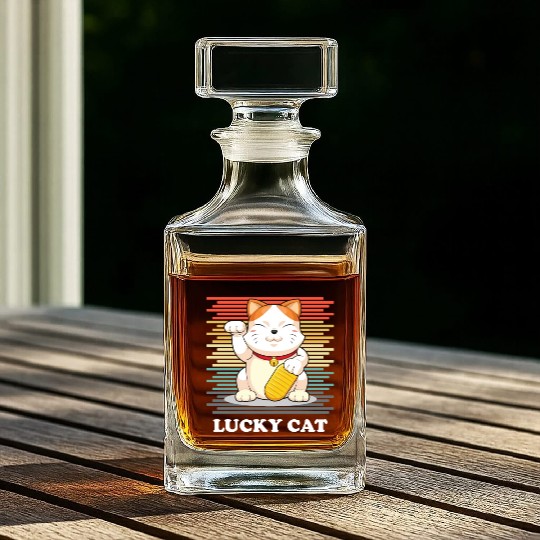 Lucky Cat - Maneki Neko Whiskey Decanters