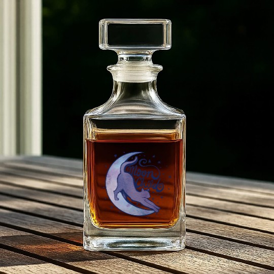 Moonchild Cat Moon Whiskey Decanters
