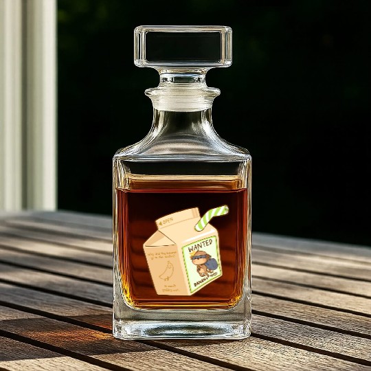 Monkey Banana Milk Whiskey Decanters