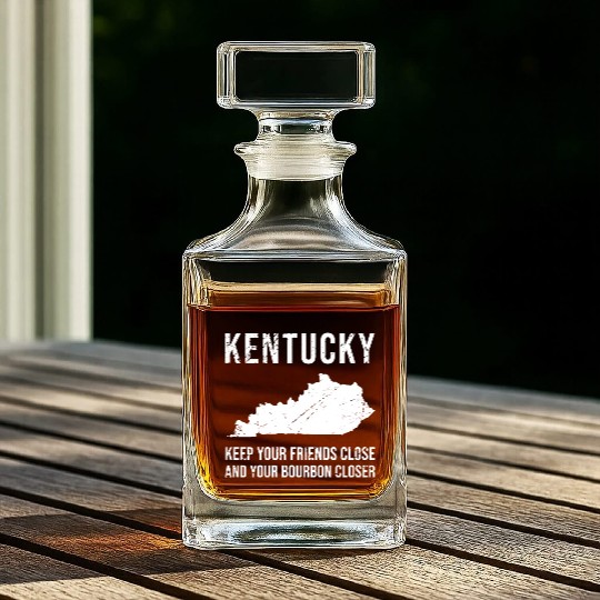 Keep Your Friends Close And Your Bourbon Closer Whiskey Decanters