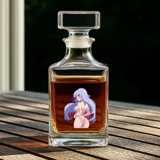 Waifu Material Embracing Anime, Manga Whiskey Decanters